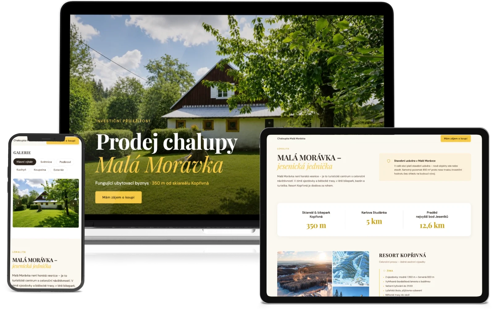 Náhled webu „Veronika Krčilová Photography“ – portfolio svatební a portrétní fotografky.